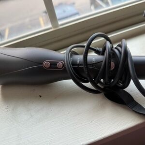 Black Hair Dryer with Pink Buttons